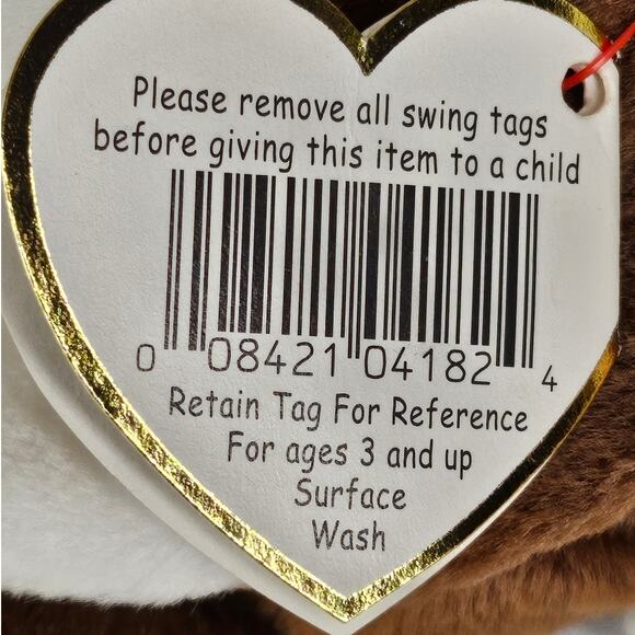 TY BEANIE BABY “STRETCH” THE OSTRICH – 1997 RETIRED PLUSH W/ TAG – PE PELLETS - Picture 9 of 10